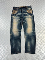 Vintage Flared Japanese y2k Jeans 2000s style
