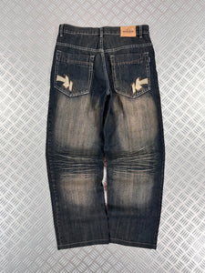 Vintage Tribal y2k Hip Hop Baggy Jeans 00s