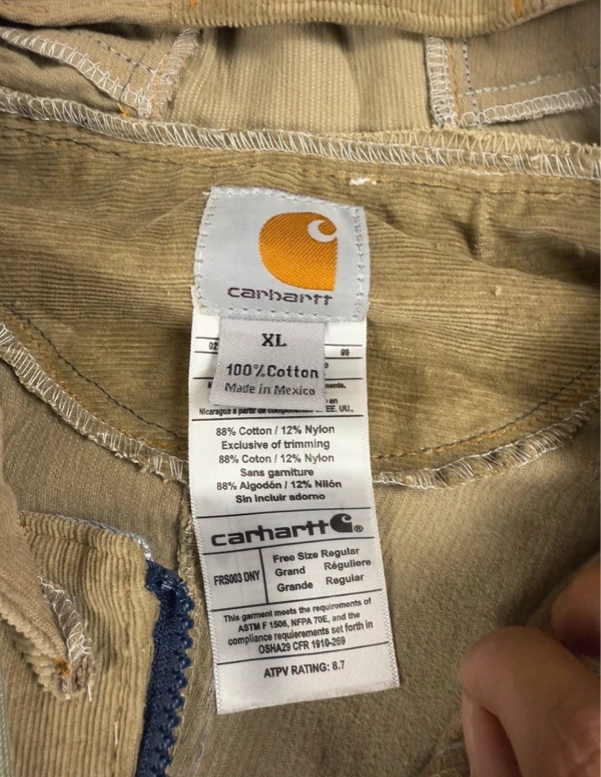 Y2k bomber Hooded full zip Up Jacket Carhartt boxy fit courdoy 2000s handmade