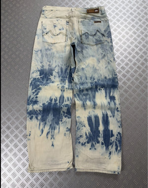 Vintage Ecko Unltd Hip hop Faded Baggy jeans 2000s rare piece