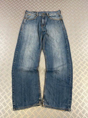 Vintage G-Unit Embroidered Tribal Hip Hop Denim Baggy Jeans 2000s style