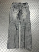 Vintage Y2k Flared Faded Japanese Jeans 90s rare