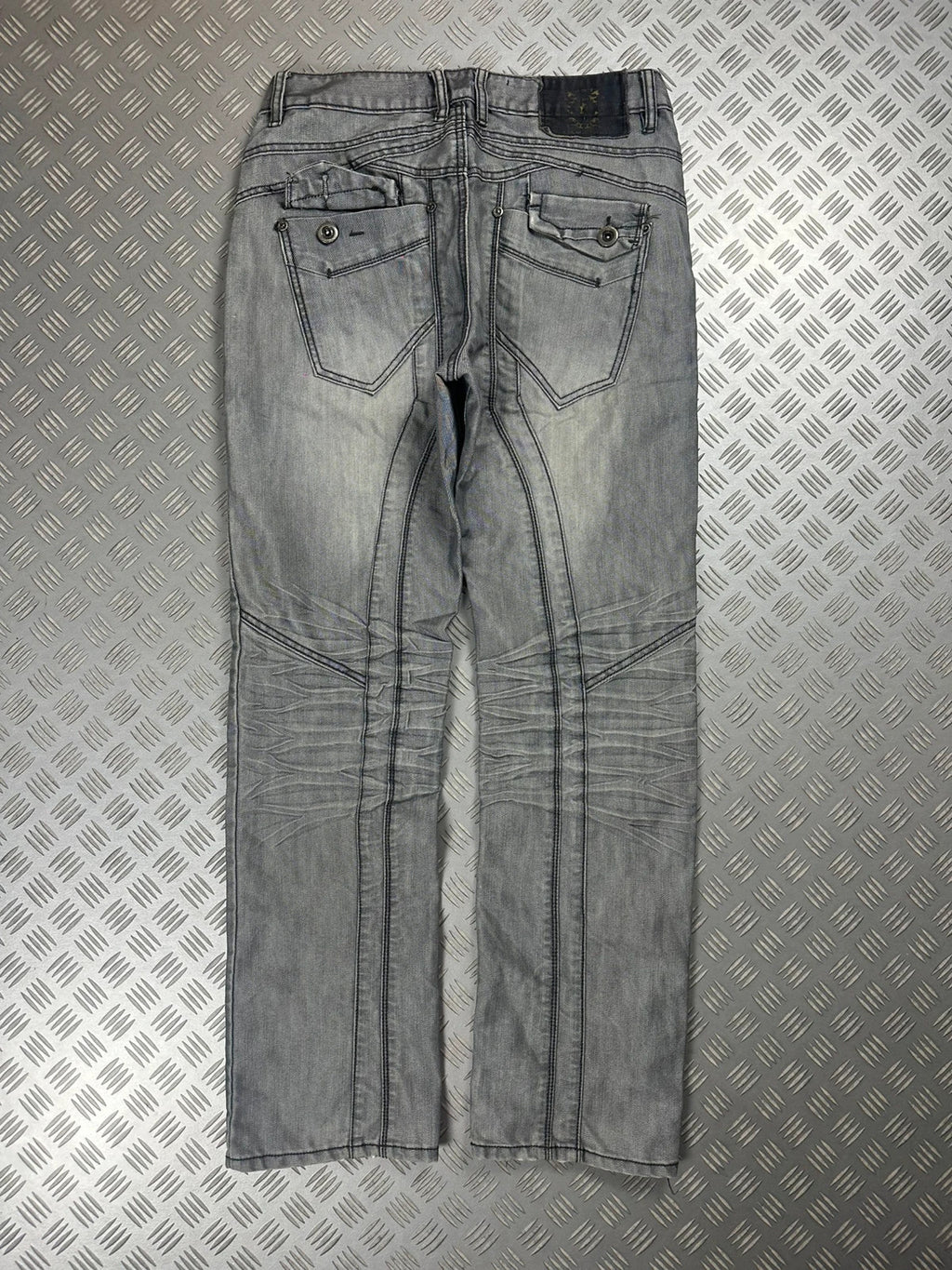 Vintage Y2k Flared Faded Japanese Jeans 90s rare