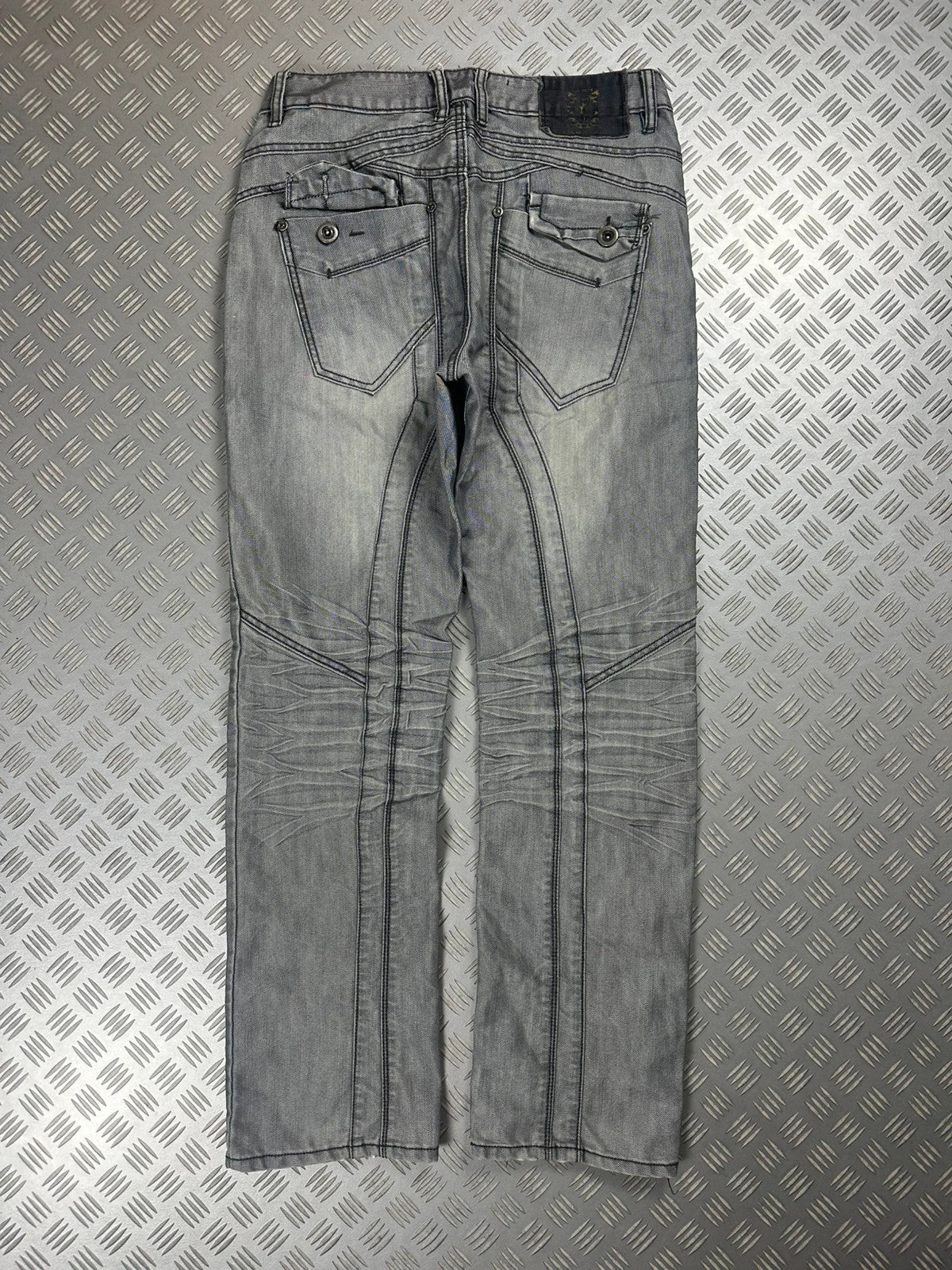 Vintage Y2k Flared Faded Japanese Jeans 90s rare
