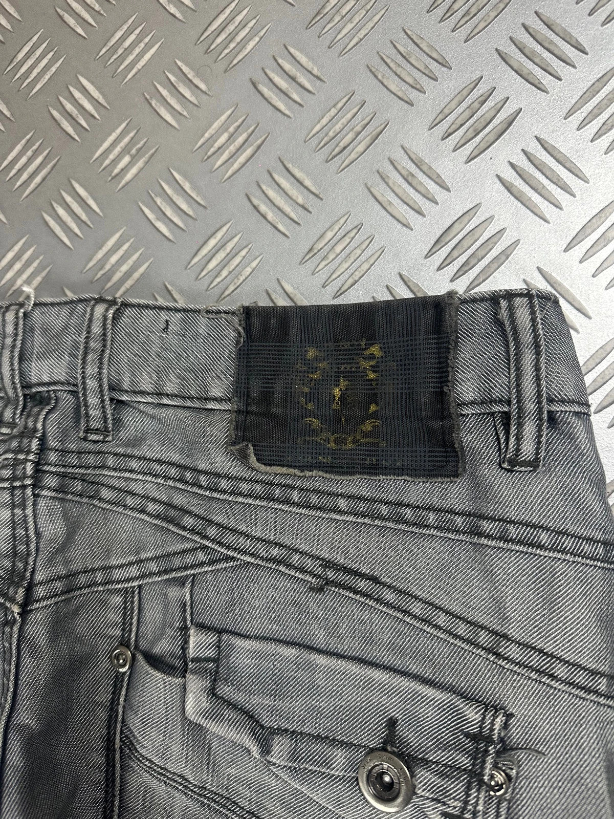 Vintage Y2k Flared Faded Japanese Jeans 90s rare