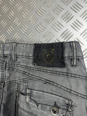 Vintage Y2k Flared Faded Japanese Jeans 90s rare