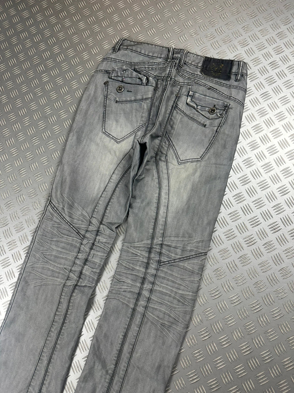 Vintage Y2k Flared Faded Japanese Jeans 90s rare