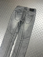 Vintage Y2k Flared Faded Japanese Jeans 90s rare