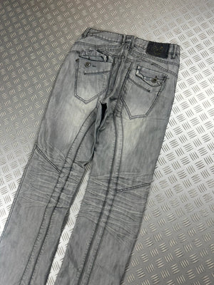 Vintage Y2k Flared Faded Japanese Jeans 90s rare