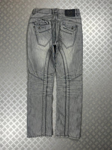 Vintage Y2k Flared Faded Japanese Jeans 90s rare