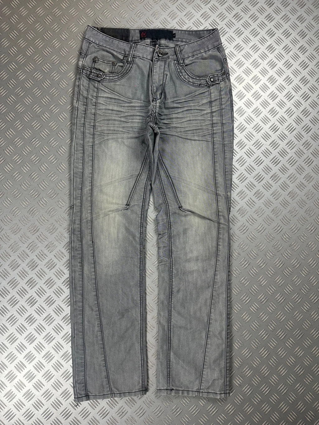 Vintage Y2k Flared Faded Japanese Jeans 90s rare
