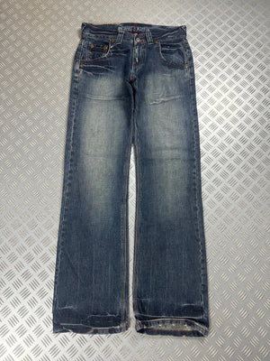 Vintage Oniarai Y2k Flared Japanese Jeans 2000s