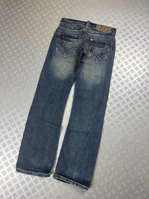 Vintage Oniarai Y2k Flared Japanese Jeans 2000s