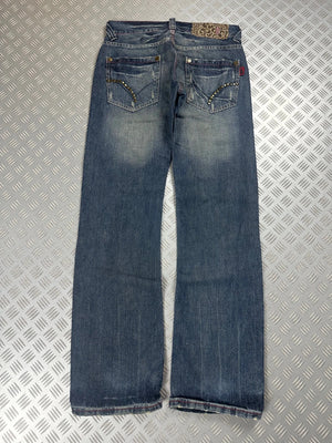 Vintage Oniarai Y2k Flared Japanese Jeans 2000s