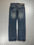 Vintage Oniarai Y2k Flared Japanese Jeans 2000s