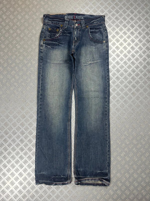 Vintage Oniarai Y2k Flared Japanese Jeans 2000s