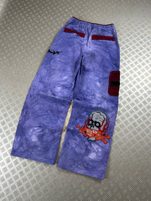 Vintage Faded y2k tribal Hip hop super Baggy Pants 90s