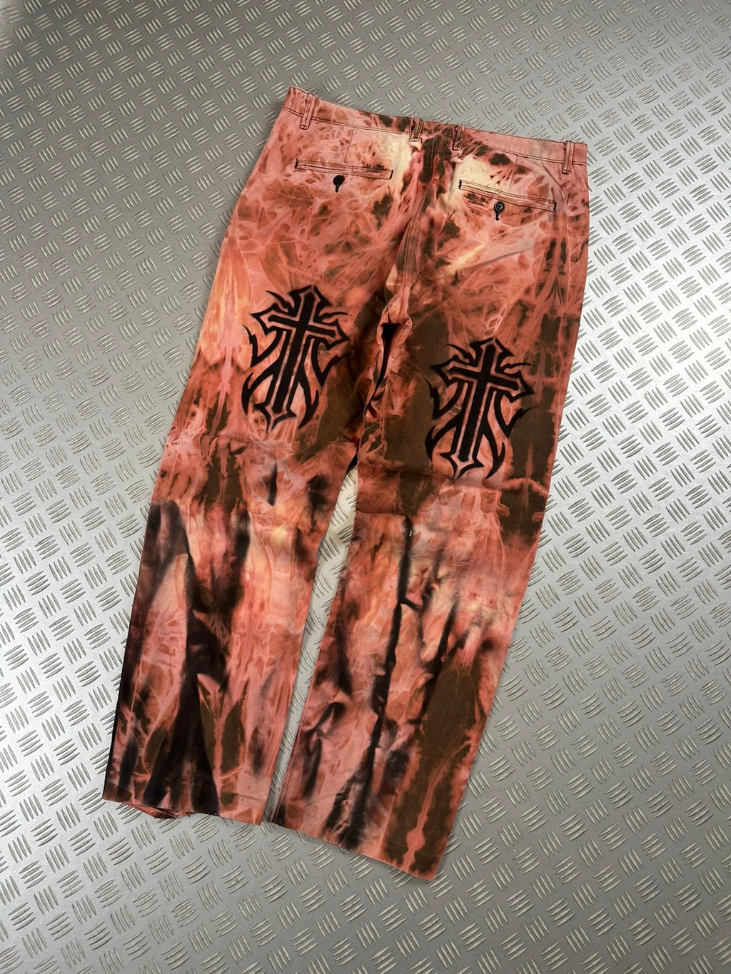 Vintage Y2k Skull Faded Hip Hop Jeans 2000s rare piece