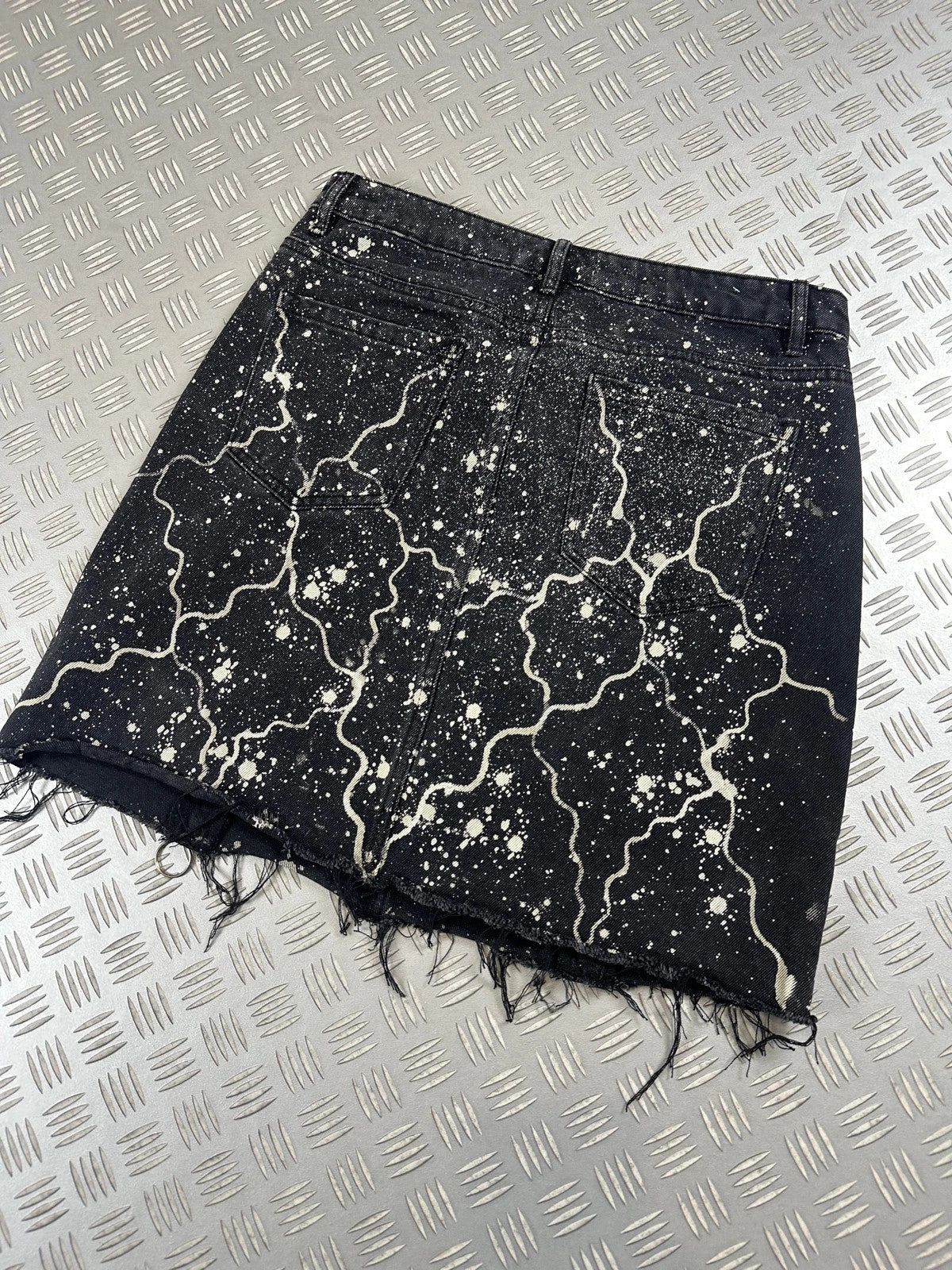 Vintage Distressed y2k dark skirt 90s rare piece