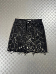 Vintage Distressed y2k dark skirt 90s rare piece