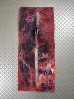 Vintage Flared y2k Japanese Jeans 2000s rare piece washed