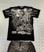 Vintage Y2k Graphic T-shirt affliction style 90s