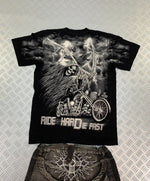 Vintage Y2k Graphic T-shirt affliction style 90s