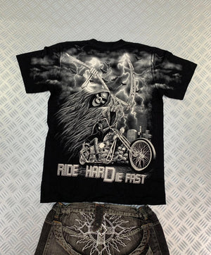 Vintage Y2k Graphic T-shirt affliction style 90s