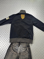Vintage Hip hop y2k tribal full zip Up Jacket 2000s