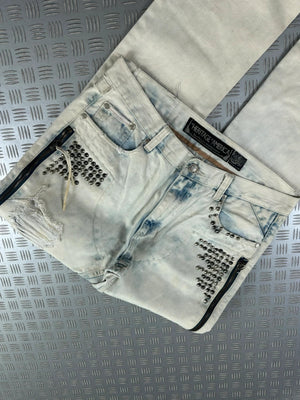 Vintage Jewerly y2k Faded Japanese goth emo Jeans 2000s rare