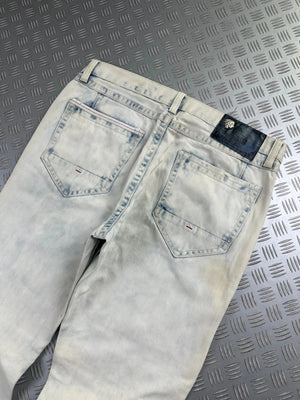 Vintage Jewerly y2k Faded Japanese goth emo Jeans 2000s rare