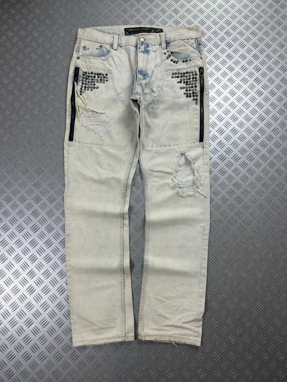 Vintage Jewerly y2k Faded Japanese goth emo Jeans 2000s rare