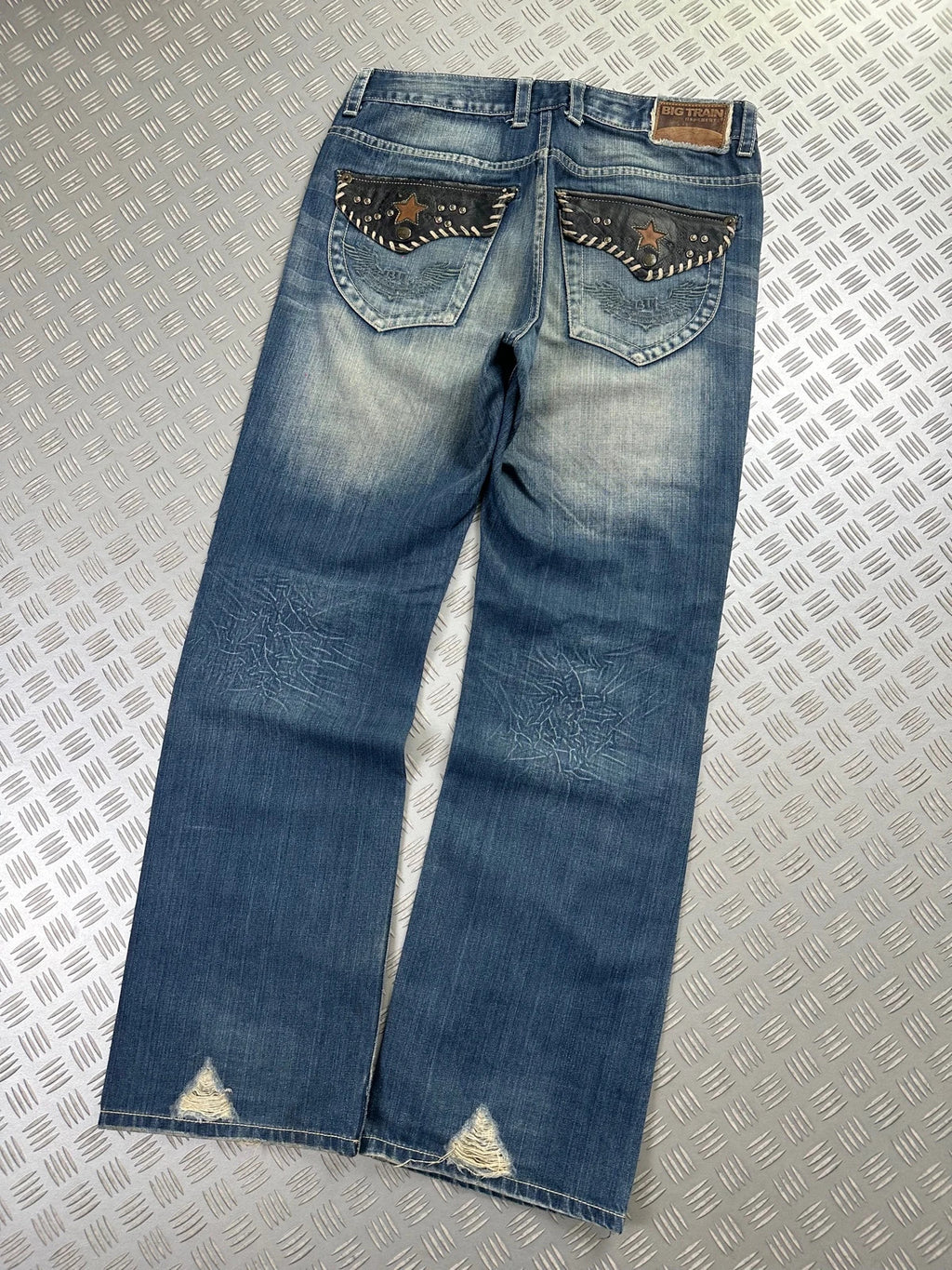 Vintage Big Train Y2k Hip Hop Japanese tribal Jeans 2000s