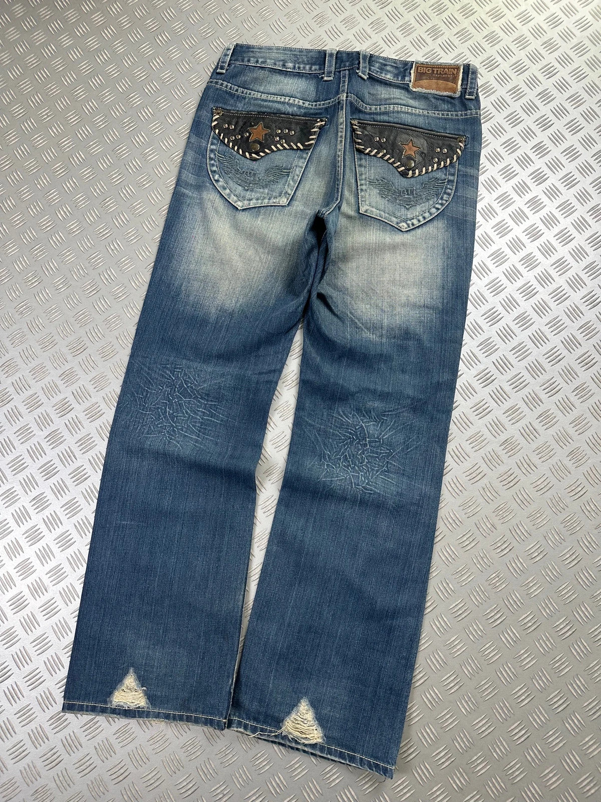 Vintage Big Train Y2k Hip Hop Japanese tribal Jeans 2000s