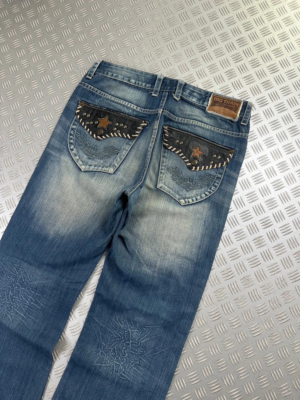 Vintage Big Train Y2k Hip Hop Japanese tribal Jeans 2000s