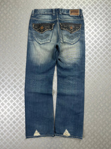 Vintage Big Train Y2k Hip Hop Japanese tribal Jeans 2000s