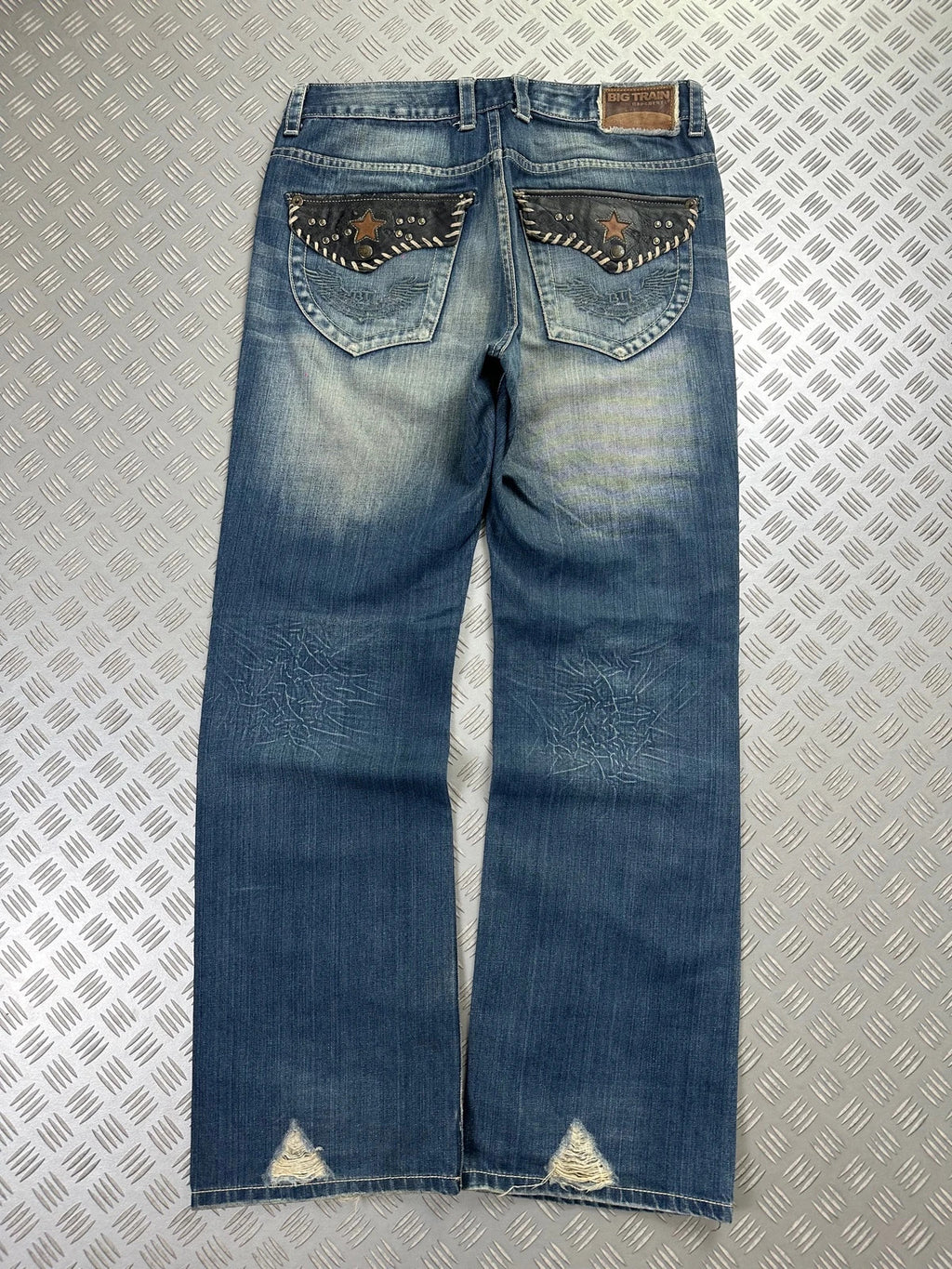Vintage Big Train Y2k Hip Hop Japanese tribal Jeans 2000s