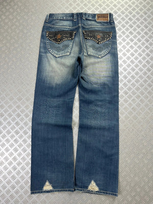Vintage Big Train Y2k Hip Hop Japanese tribal Jeans 2000s