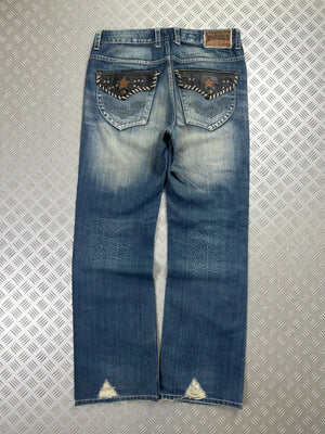 Vintage Big Train Y2k Hip Hop Japanese tribal Jeans 2000s