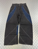 Vintage Hip Hop Denim y2k Baggy Jeans 2000s handmade
