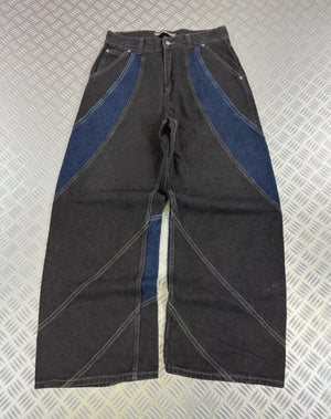 Vintage Hip Hop Denim y2k Baggy Jeans 2000s handmade
