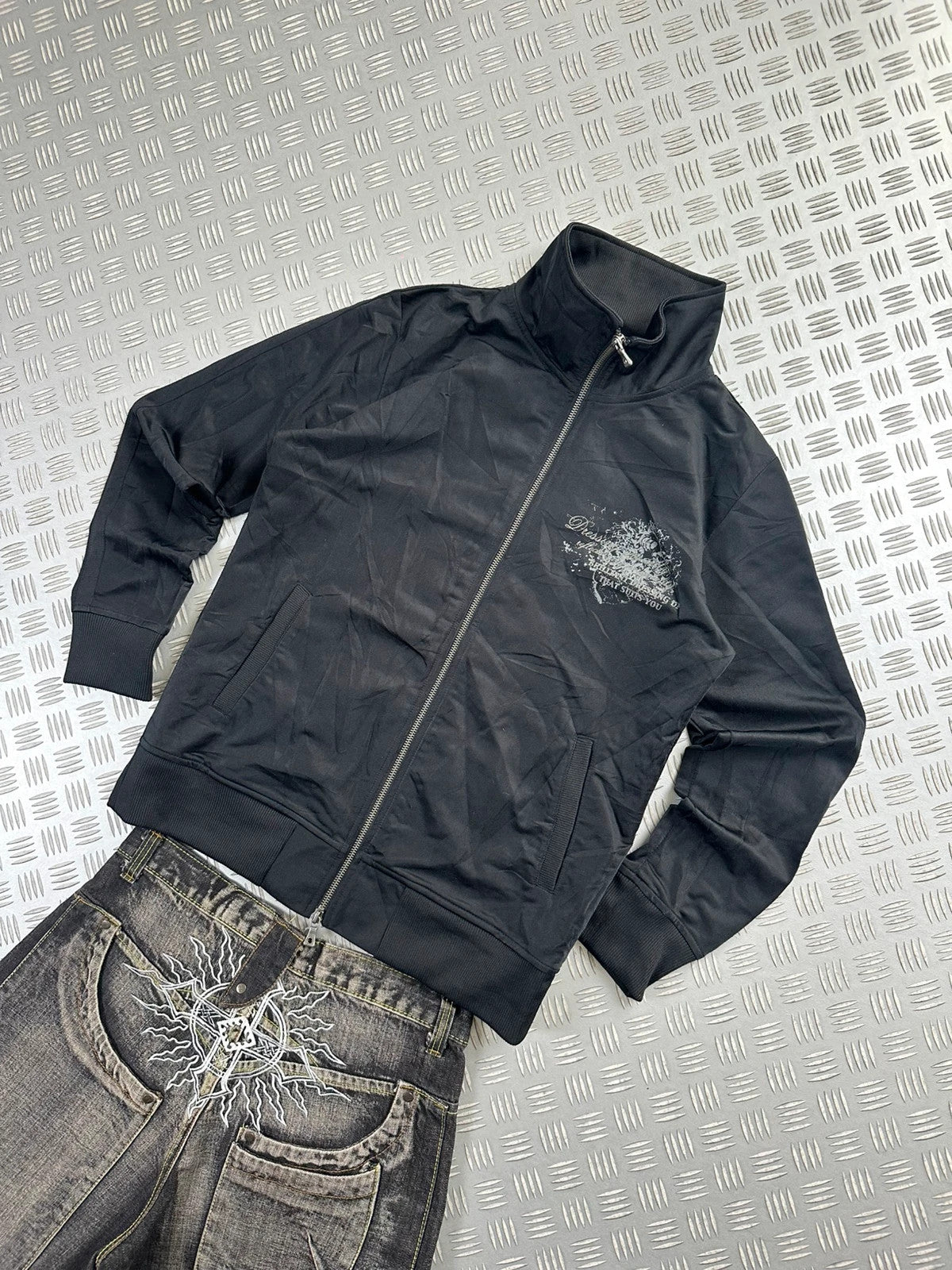 Vintage Semantic Design y2k Hip Hop Jacket 2000s