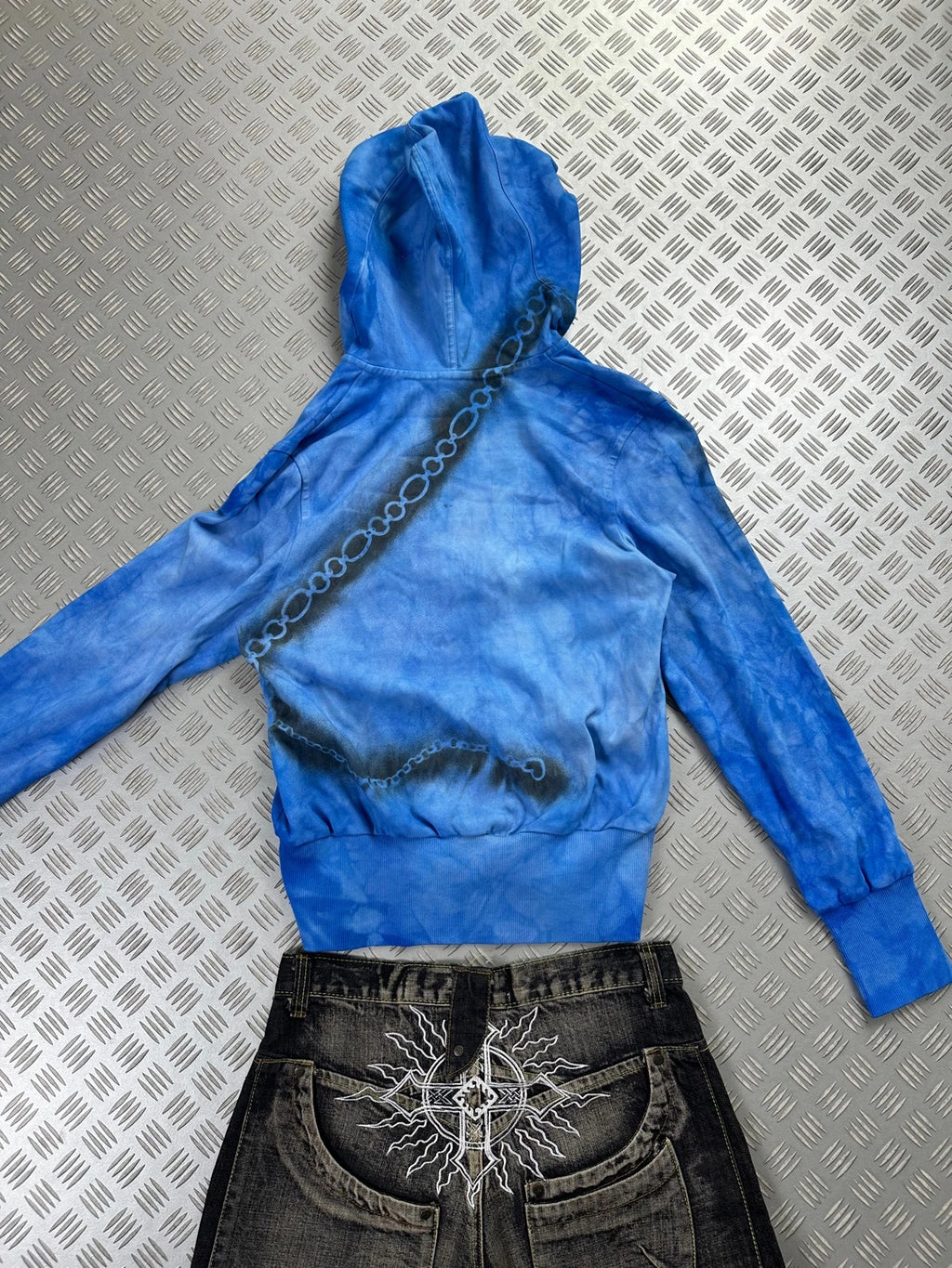 Vintage Flared Nike y2k Hoodie 2000s crop fit boxy