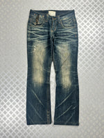 Vintage Flared y2k Japanese Boot cut jeans 2000s