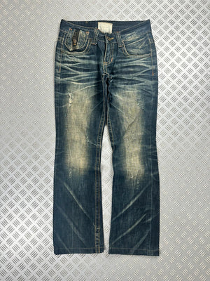 Vintage Flared y2k Japanese Boot cut jeans 2000s