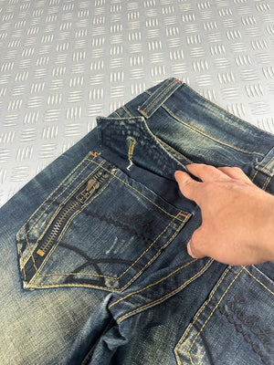 Vintage Flared y2k Japanese Boot cut jeans 2000s