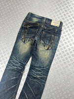 Vintage Flared y2k Japanese Boot cut jeans 2000s