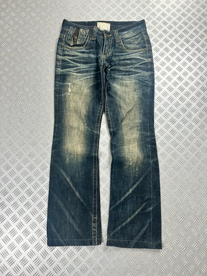 Vintage Flared y2k Japanese Boot cut jeans 2000s