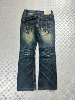 Vintage Flared y2k Japanese Boot cut jeans 2000s