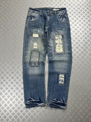 Vintage Hip Hop y2k Denim Japanese Jeans 2000s